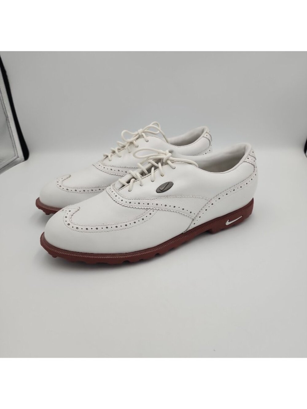 NIKE AIRLINER DRC WINGTIP WOMEN'S 9 GOLF SHOES WHITE 970305 Y3